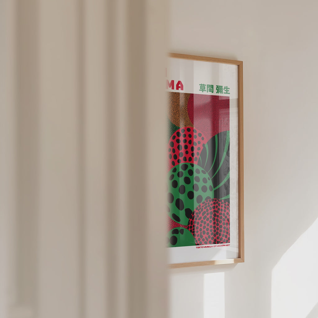 Yayoi Kusama Emerald Pulse 1984 Poster – väggvideo