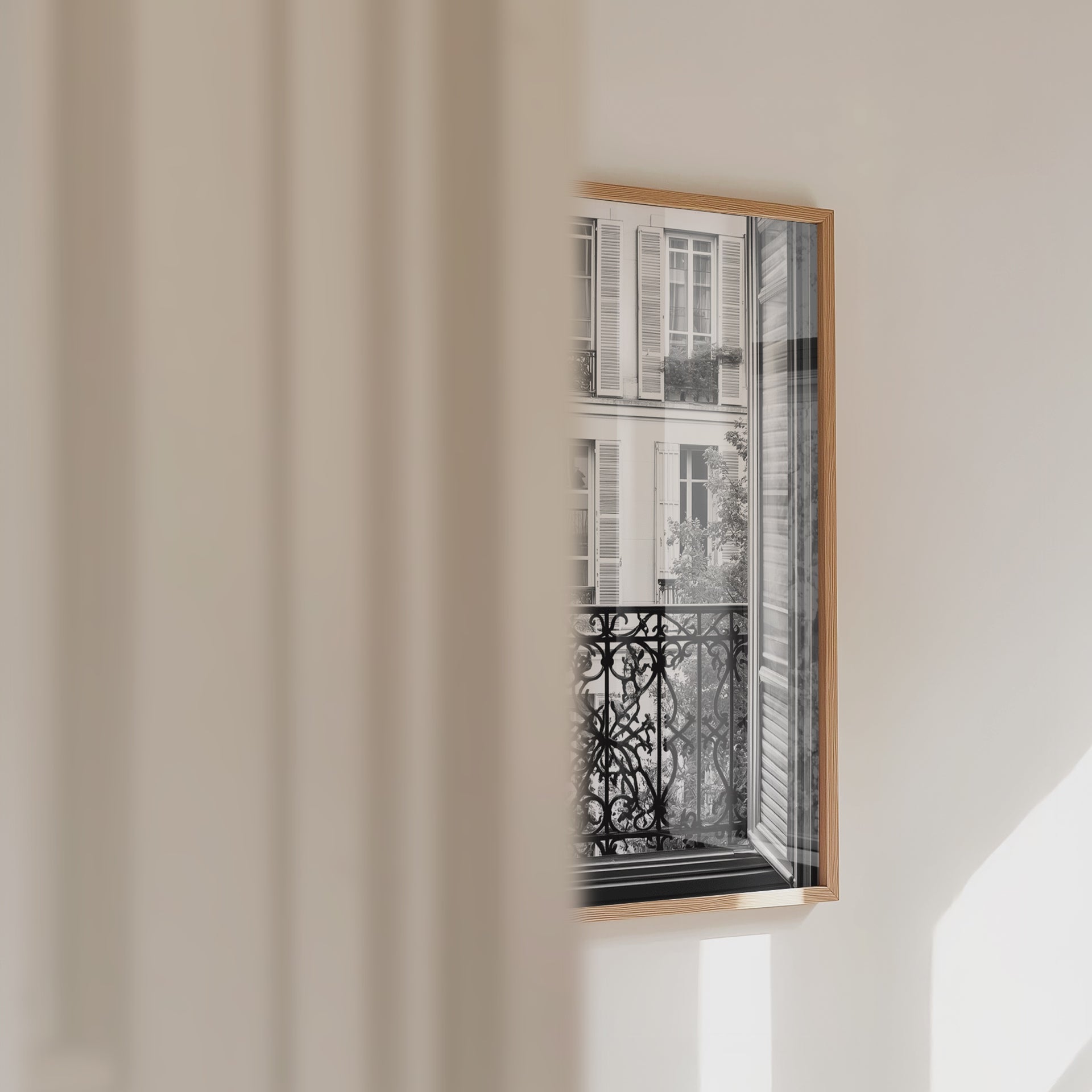 Vintage Paris Balcony Poster – väggvideo