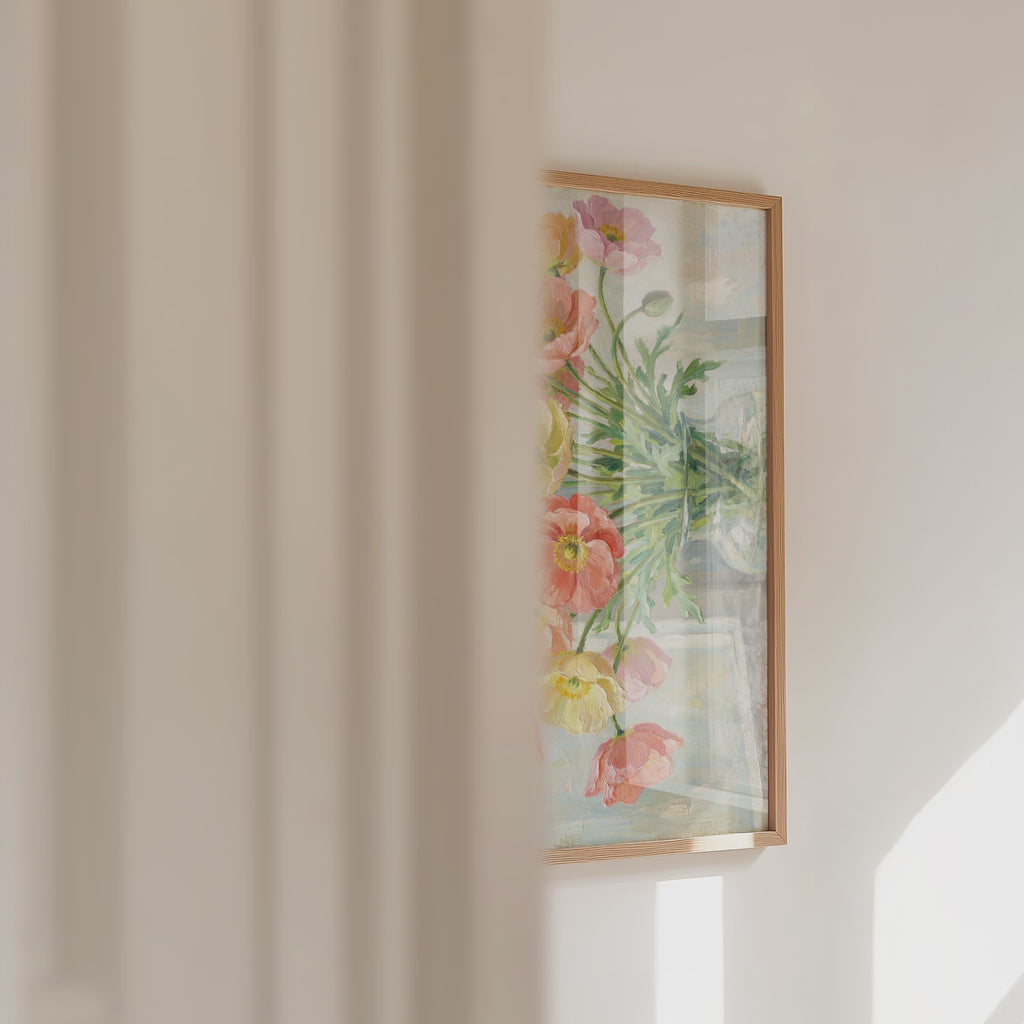 Pastel Poppy Bouquet Poster – väggvideo