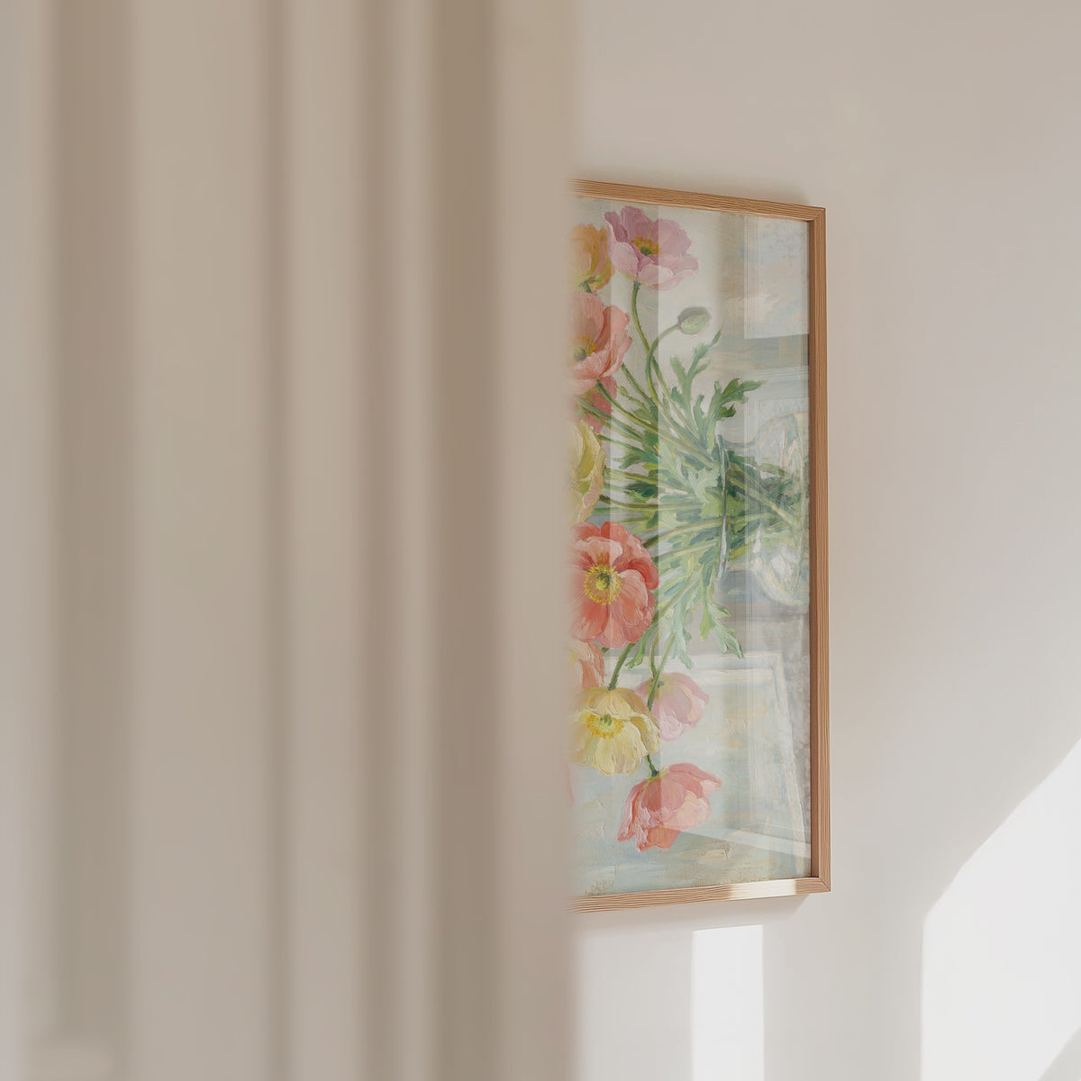 Pastel Poppy Bouquet Poster – väggvideo