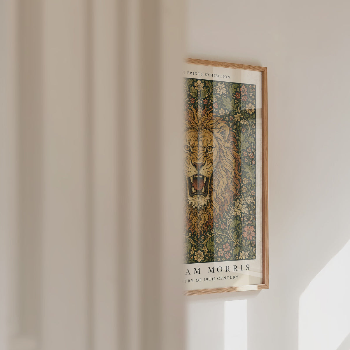 Lion in Bloom William Morris Poster – väggvideo