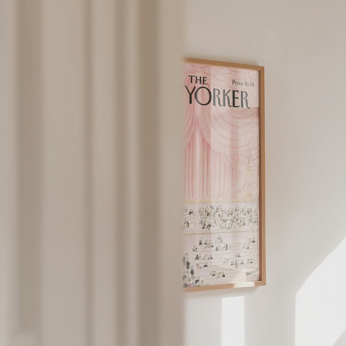 New Yorker Grand Curtain 1981 Poster – väggvideo