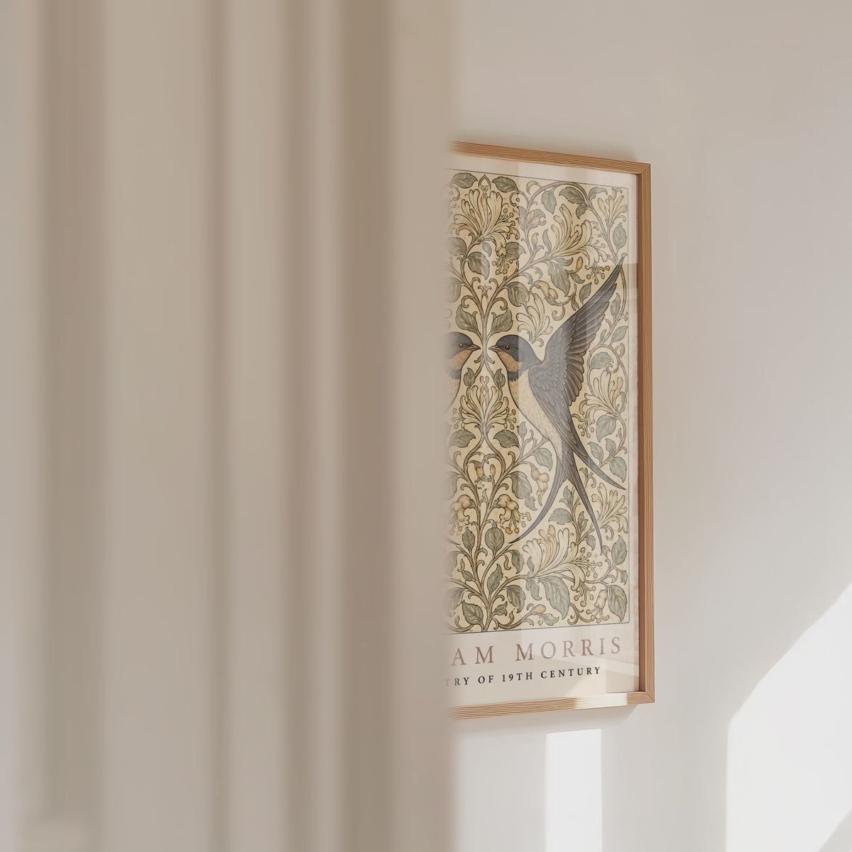 Twin Swallows William Morris Poster – väggvideo