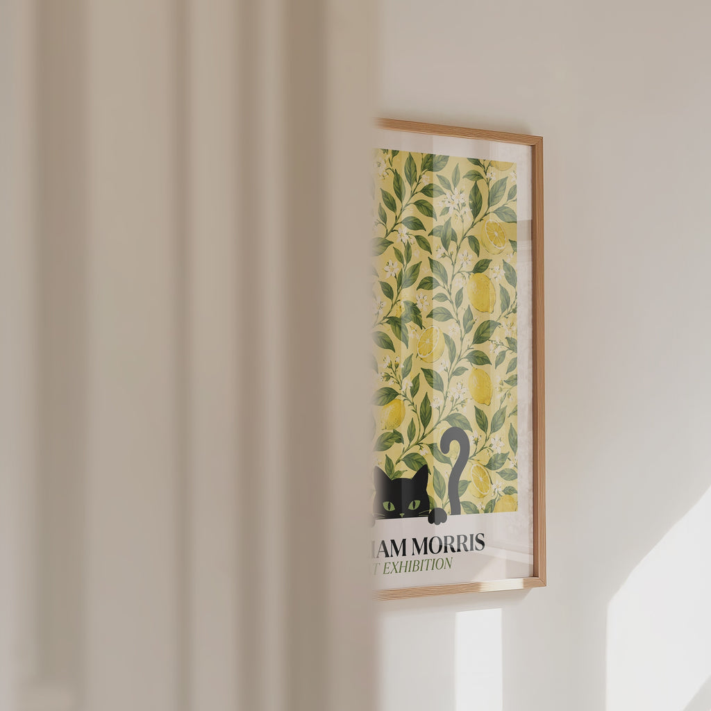 Cat in the Lemon Grove William Morris Poster – väggvideo