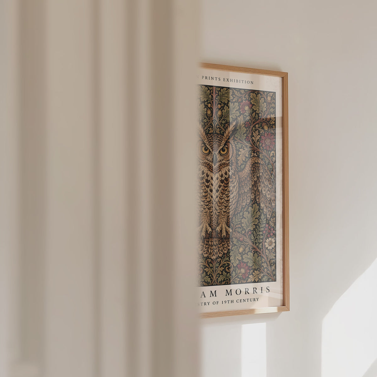 Owl in the Oaks William Morris Poster – väggvideo