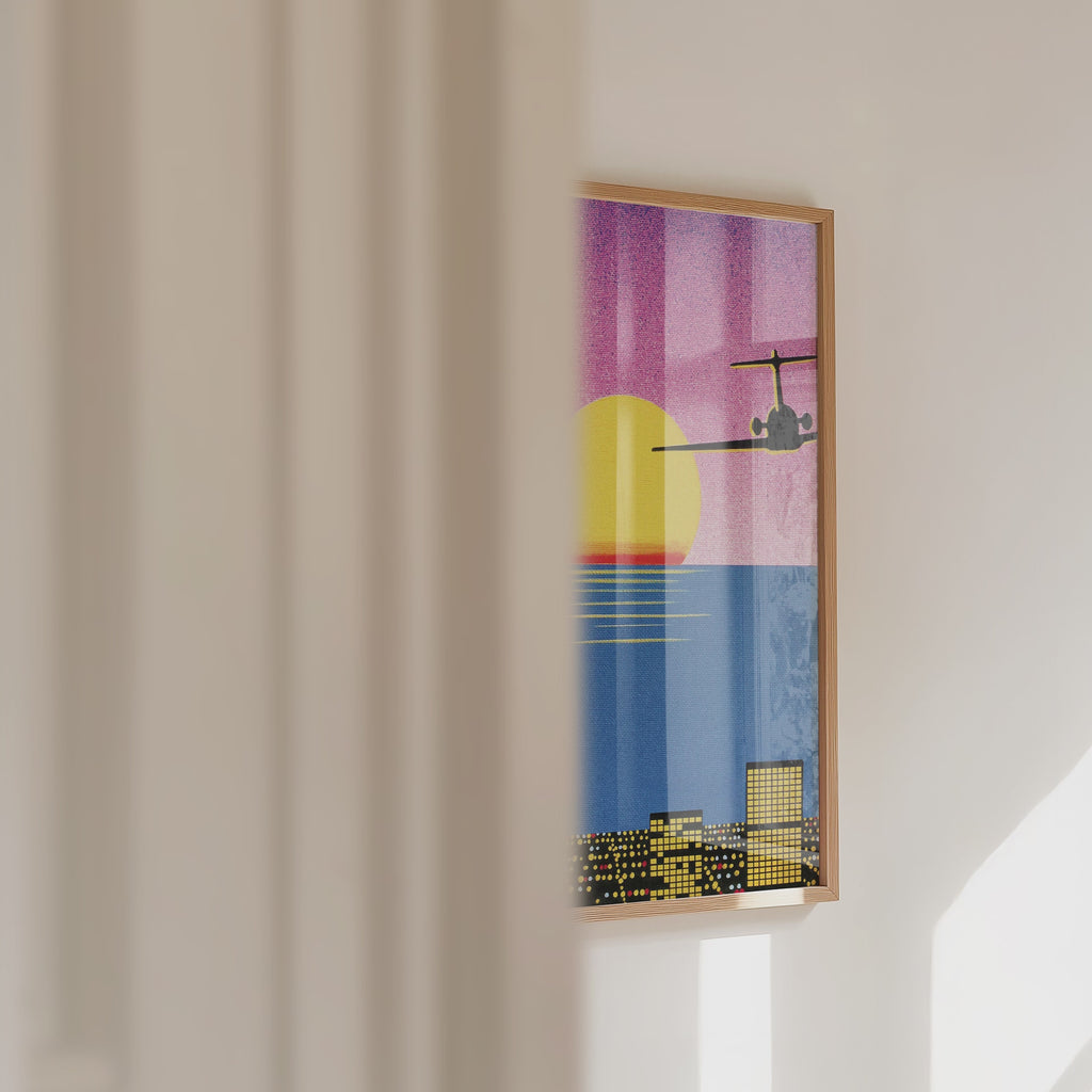 Hiroshi Nagai Sunset Departure Poster – väggvideo