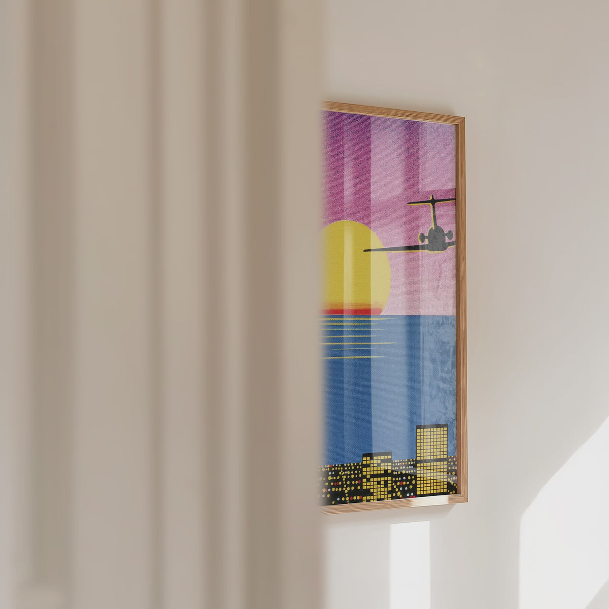 Hiroshi Nagai Sunset Departure Poster – väggvideo