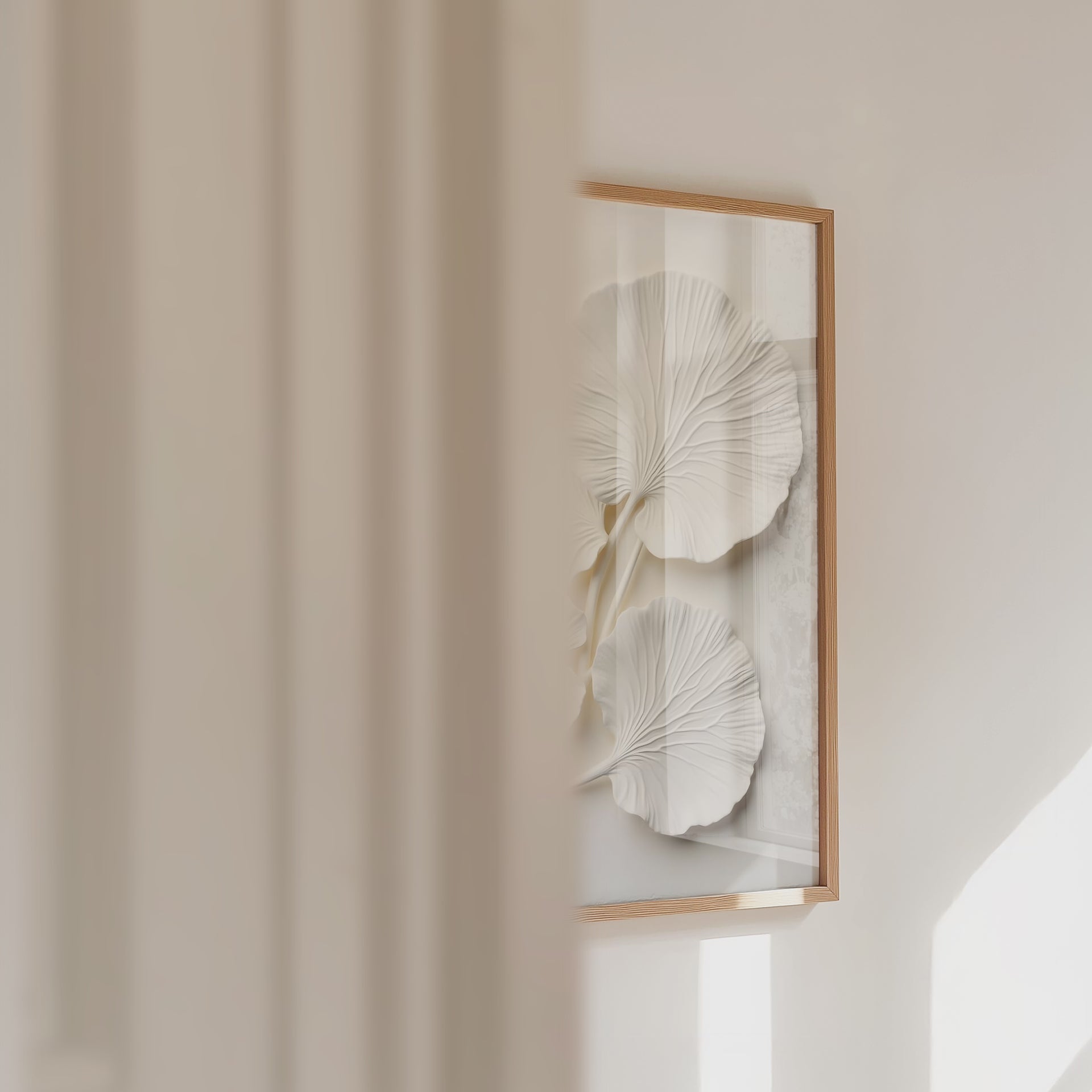 Ginkgo Leaf Textured No.2 Poster – väggvideo
