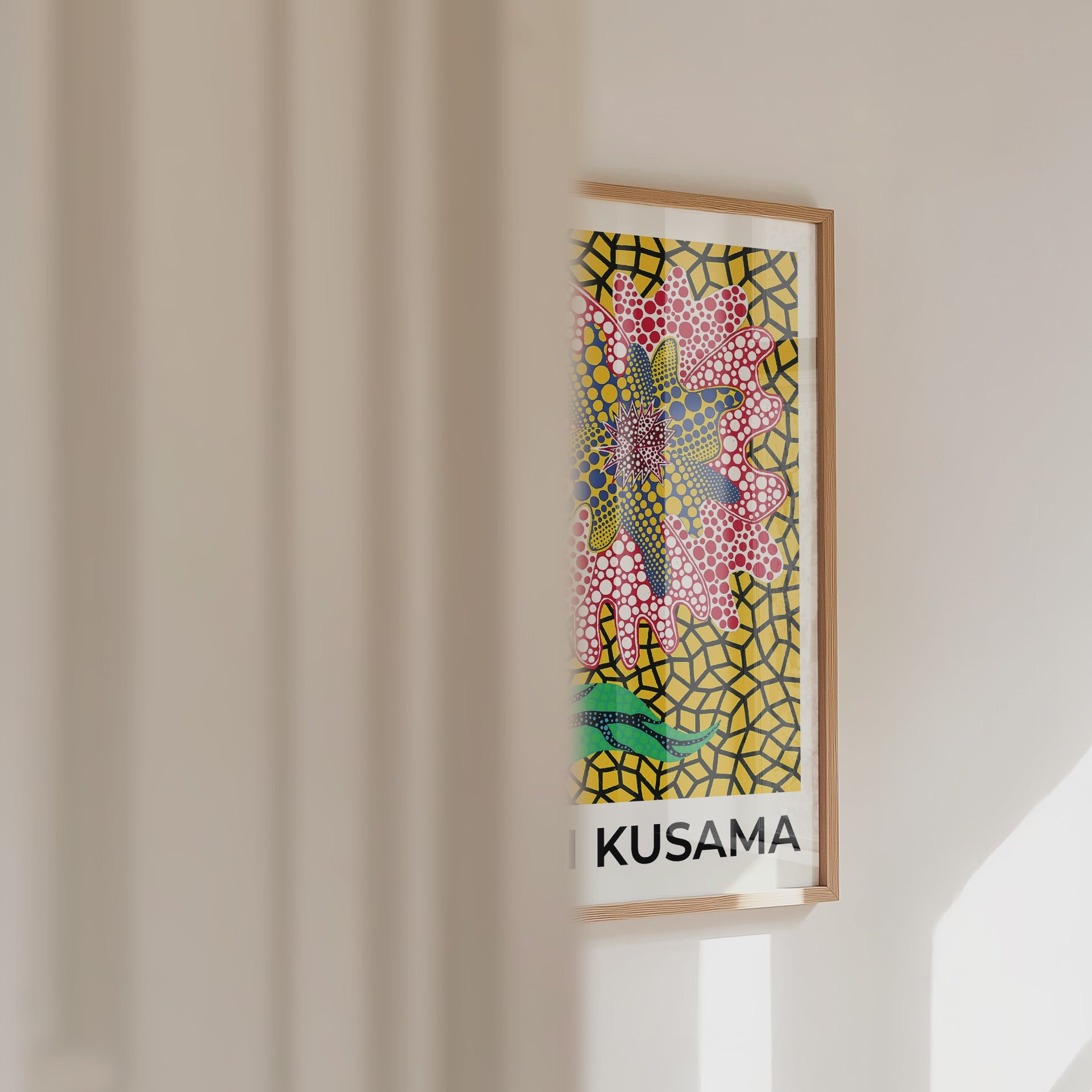 Yayoi Kusama Yellow Garden Poster – väggvideo