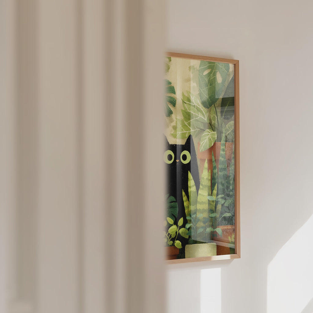Garden Cat Poster – väggvideo